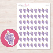 I-21949 planner sticker sheet with enlarged sticker detail