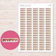 I-21950 planner sticker sheet with enlarged sticker detail
