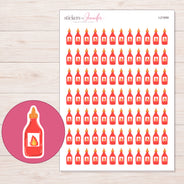 I-21959 planner sticker sheet with enlarged sticker detail