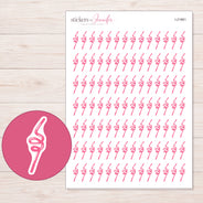 I-21961 planner sticker sheet with enlarged sticker detail