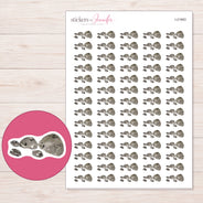 I-21963 planner sticker sheet with enlarged sticker detail