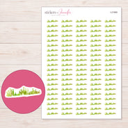 I-21969 planner sticker sheet with enlarged sticker detail