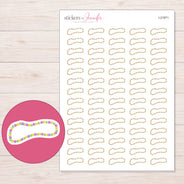 I-21971 planner sticker sheet with enlarged sticker detail