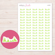 I-21975 planner sticker sheet with enlarged sticker detail