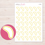 I-21980 planner sticker sheet with enlarged sticker detail