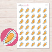 I-21986 planner sticker sheet with enlarged sticker detail