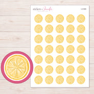 I-21989 planner sticker sheet with enlarged sticker detail