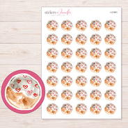 I-21991 planner sticker sheet with enlarged sticker detail