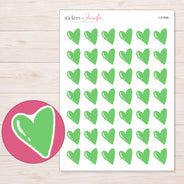 I-21998 planner sticker sheet with enlarged sticker detail