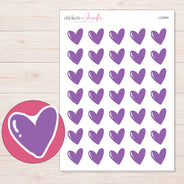 I-22004 planner sticker sheet with enlarged sticker detail