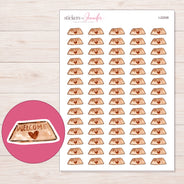 I-22008 planner sticker sheet with enlarged sticker detail