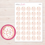 I-22018 planner sticker sheet with enlarged sticker detail