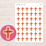 I-22023 planner sticker sheet with enlarged sticker detail