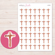I-22026 planner sticker sheet with enlarged sticker detail