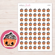 I-22036 planner sticker sheet with enlarged sticker detail