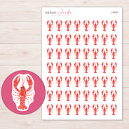 I-22037 planner sticker sheet with enlarged sticker detail