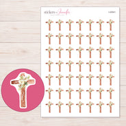 I-22041 planner sticker sheet with enlarged sticker detail