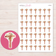 I-22044 planner sticker sheet with enlarged sticker detail