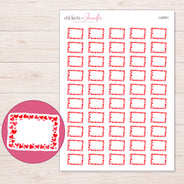 I-22051 planner sticker sheet with enlarged sticker detail