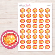 I-22055 planner sticker sheet with enlarged sticker detail
