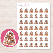 I-22062 planner sticker sheet with enlarged sticker detail