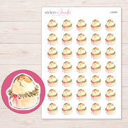 I-22063 planner sticker sheet with enlarged sticker detail