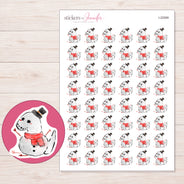I-22069 planner sticker sheet with enlarged sticker detail