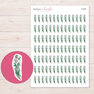 I-22080 planner sticker sheet with enlarged sticker detail