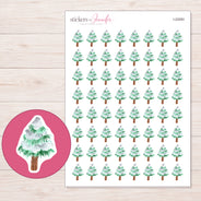 I-22083 planner sticker sheet with enlarged sticker detail