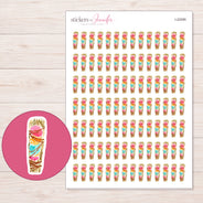 I-22095 planner sticker sheet with enlarged sticker detail