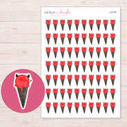 I-22109 planner sticker sheet with enlarged sticker detail
