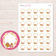I-22123 planner sticker sheet with enlarged sticker detail