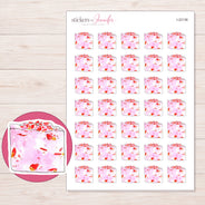 I-22136 planner sticker sheet with enlarged sticker detail