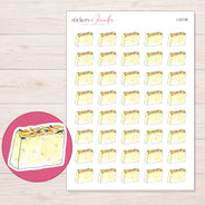 I-22138 planner sticker sheet with enlarged sticker detail
