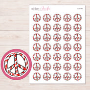 I-22149 planner sticker sheet with enlarged sticker detail