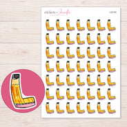 I-22150 planner sticker sheet with enlarged sticker detail