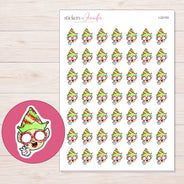 I-22153 planner sticker sheet with enlarged sticker detail
