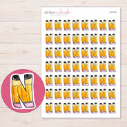 I-22154 planner sticker sheet with enlarged sticker detail