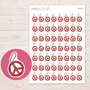 I-22159 planner sticker sheet with enlarged sticker detail