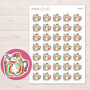 I-22163 planner sticker sheet with enlarged sticker detail
