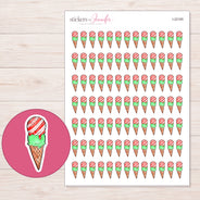 I-22165 planner sticker sheet with enlarged sticker detail