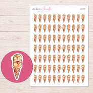 I-22167 planner sticker sheet with enlarged sticker detail