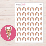 I-22179 planner sticker sheet with enlarged sticker detail