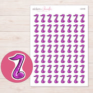 I-22185 planner sticker sheet with enlarged sticker detail