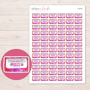 I-22191 planner sticker sheet with enlarged sticker detail