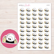 I-22195 planner sticker sheet with enlarged sticker detail
