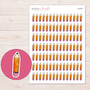 I-22209 planner sticker sheet with enlarged sticker detail