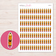 I-22217 planner sticker sheet with enlarged sticker detail
