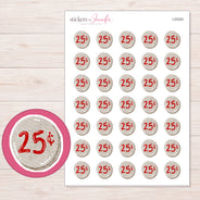 I-22224 planner sticker sheet with enlarged sticker detail
