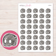 I-22231 planner sticker sheet with enlarged sticker detail